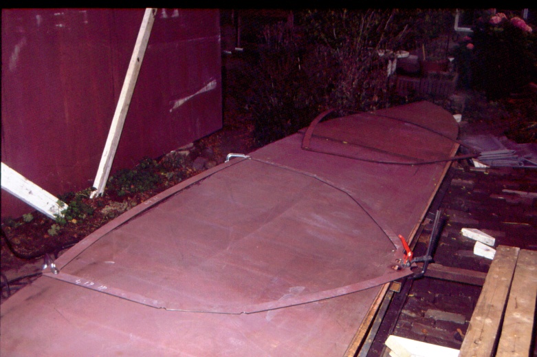 17-10-2004, Spant 18 gelast en spant 17 in de klemmen