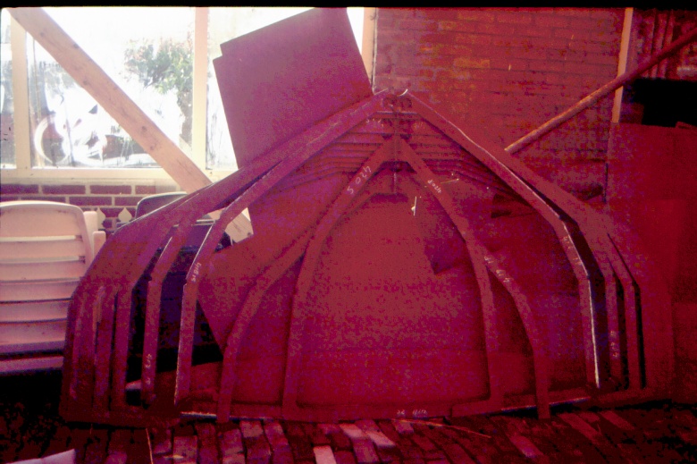 19-10-2004, Alle spanten rompspanten van het voorschip