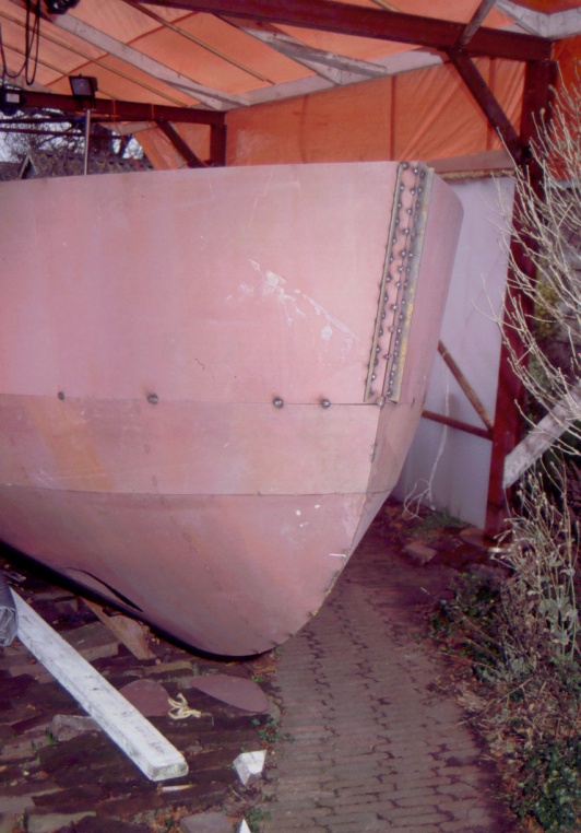 11-01-2005, De steven tot het dek met nog 2 hulpstrippen